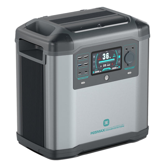 3E Wisdom série P25 Max - 2200w (crête 3000w) - 1935Wh - Charge rapide 0-80% en 1H